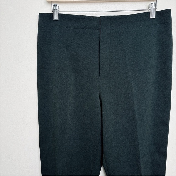 Club Monaco Womens 12 Dark Green Tapered Leg Crepe Trouser - Picture 3 of 12